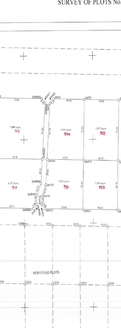 Intercity Property Hub: Surveyed Plots for Sale.