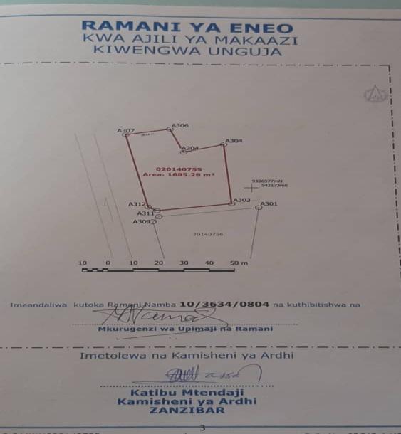 Intercity Property Hub: A Beach Plot for Sale ~ Kiwengwa, Zanzibar.-2