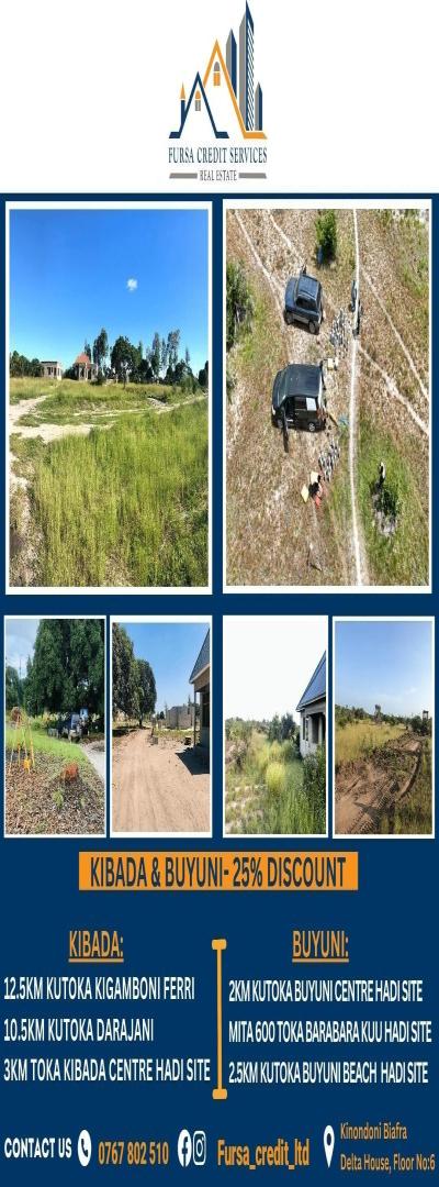 Tunauza Viwanja Vizuri Kwa Bei Nafuu Kwa Cash/Mkopo
