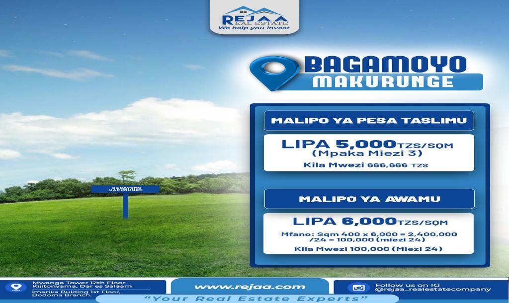 REJAA Real Estate: Viwanja  - Kigamboni, Kibaha, na Bagamoyo.-1