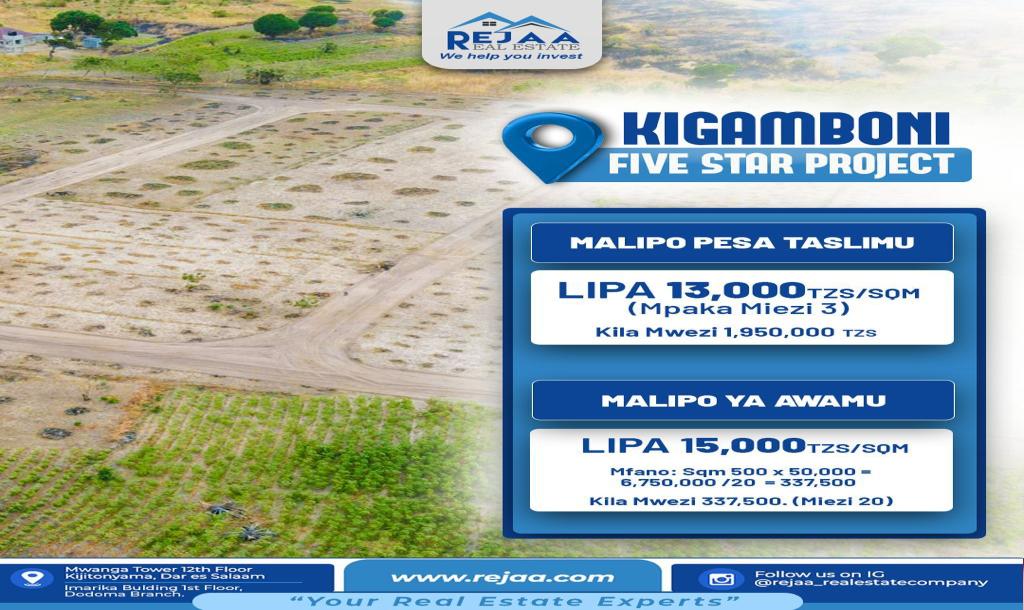 REJAA Real Estate: Viwanja  - Kigamboni, Kibaha, na Bagamoyo.-2